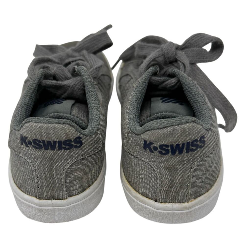 K-Swiss Toddler 10.5 Grey Classic Denim Sneakers Casual Low Top Shoes